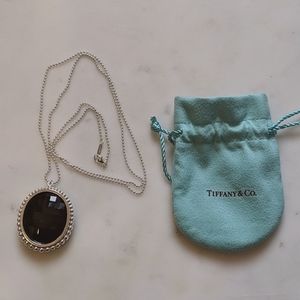 Tiffany & Co. Ziegfeld Oval Black Onyx Necklace